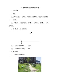 小学数学青岛版 (六三制)四年级上册四 交通中的线——平行与相交巩固练习