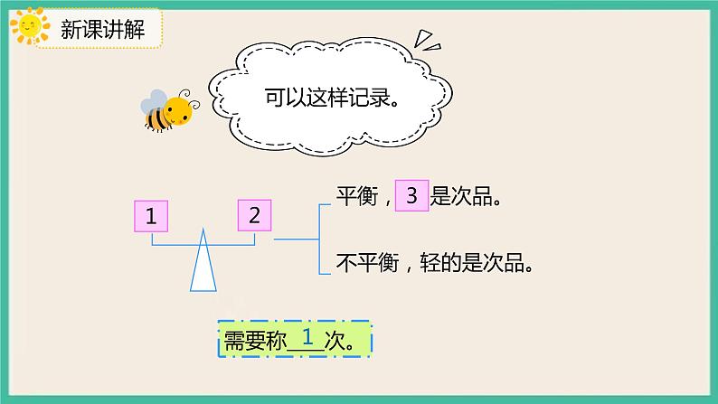 8.1《“找次品”的基本解决策略和方法》课件PPT第7页