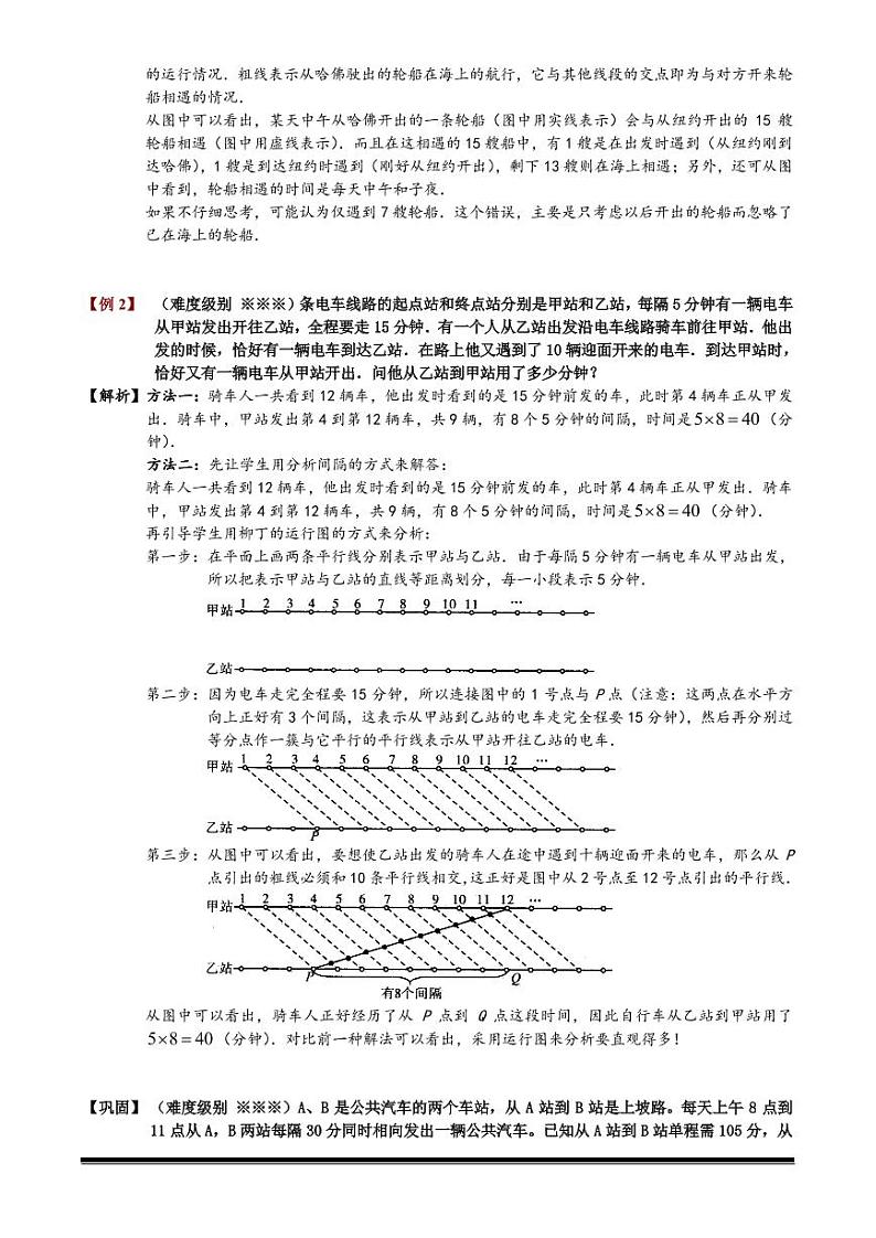 2022-2023小升初数学专题第39讲：发车间隔第2页
