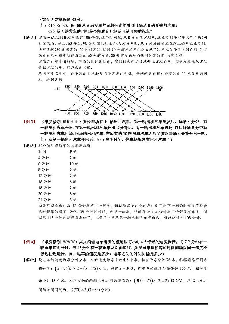 2022-2023小升初数学专题第39讲：发车间隔第3页