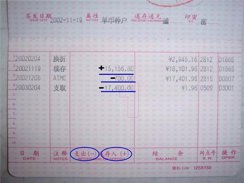 北师大版数学四年级上册课件《 正负数》第7页