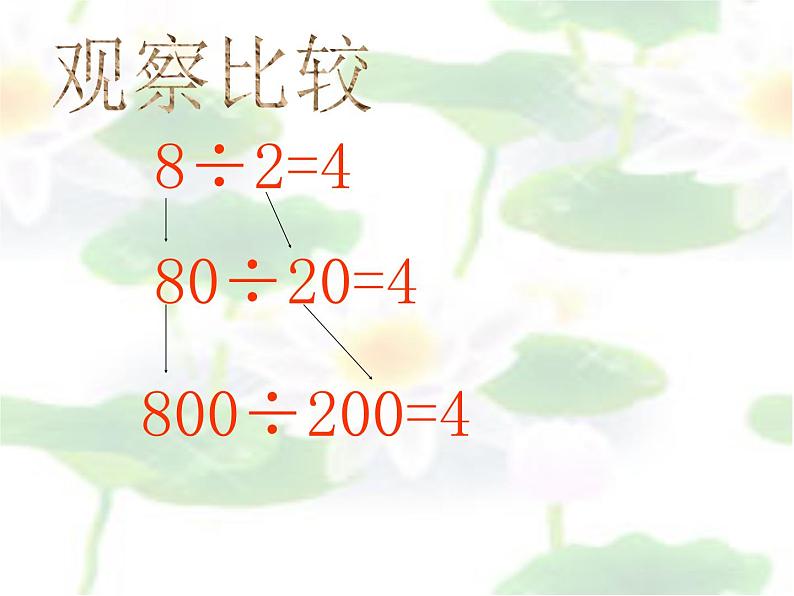 北师大版数学四年级上册课件《商不变的规律》04