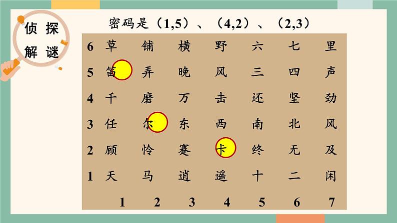 第1课时 认识数对第7页