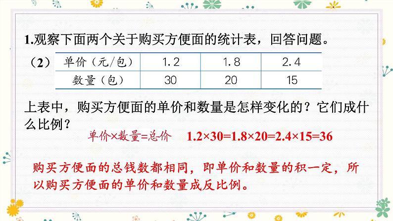 冀教版六下数学 《正比例、反比例》第4课时 整理与复习  课件08