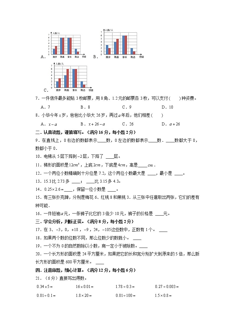 【期末模拟】苏教版五年级上册-期末拔高冲刺夺分卷（三）（含答案）02