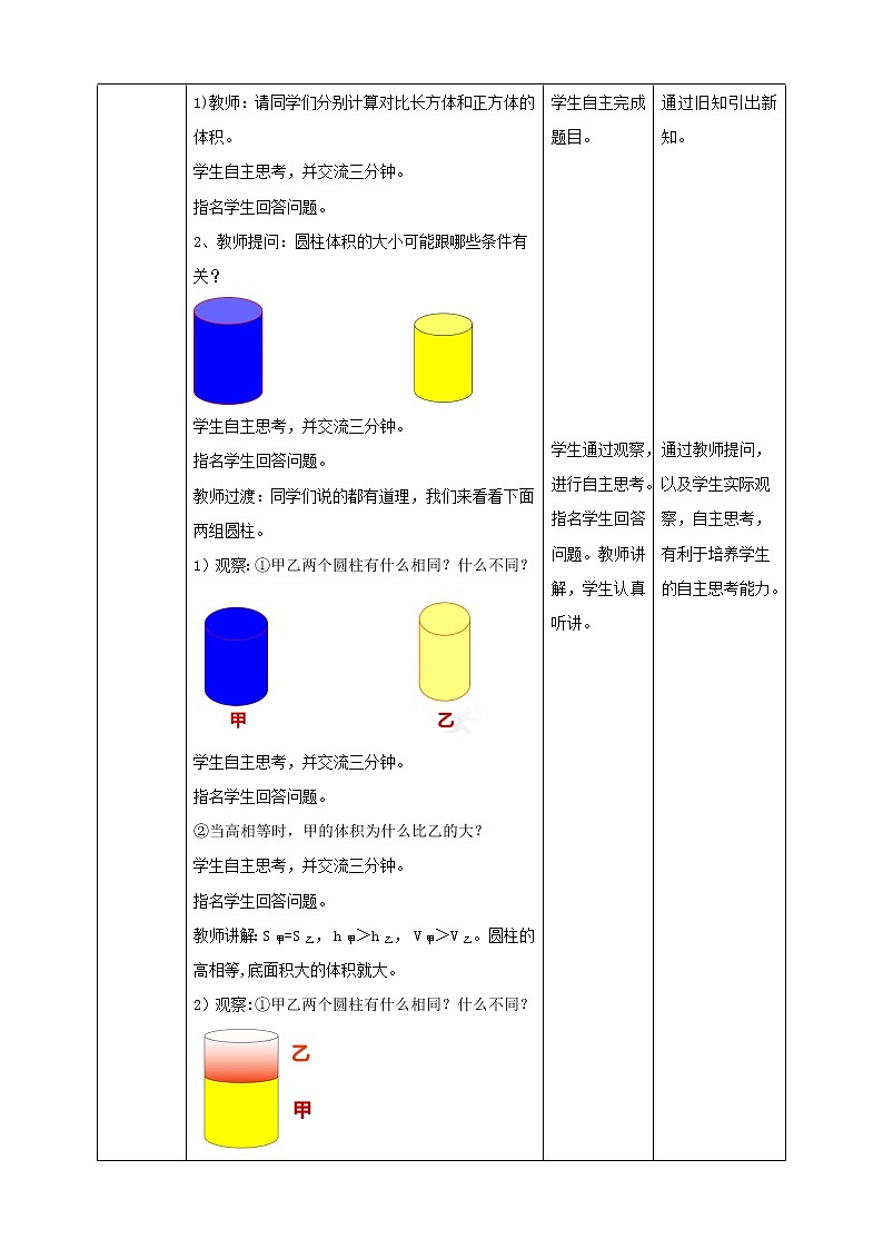 2.3《圆柱的体积》课件+教案+导学案02