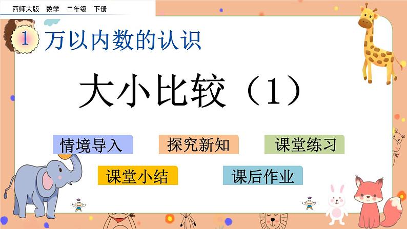 1.8《 大小比较（1）》课件+课时练（含答案）01