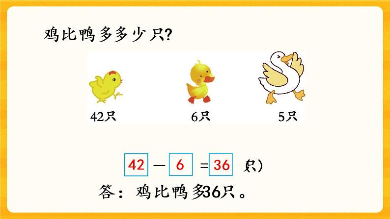 7.8《 解决两位数减一位数（退位）的实际问题》课件第8页