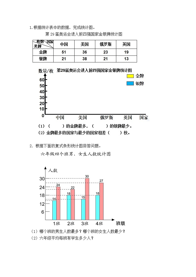 8.5《 条形统计图（2）》课件+课时练（含答案）01