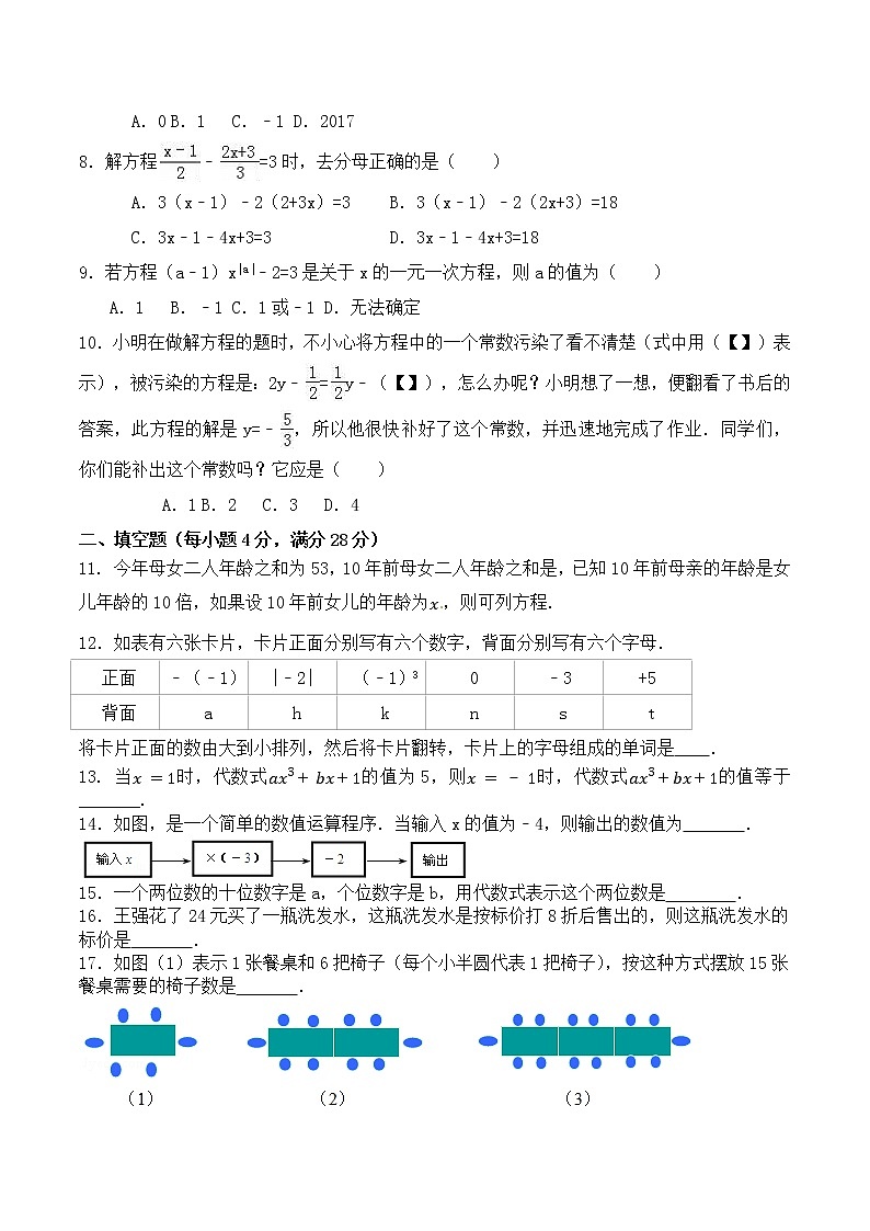 【期末押题卷】鲁教版数学六年级上学期-期末测试卷02（原卷版）第2页