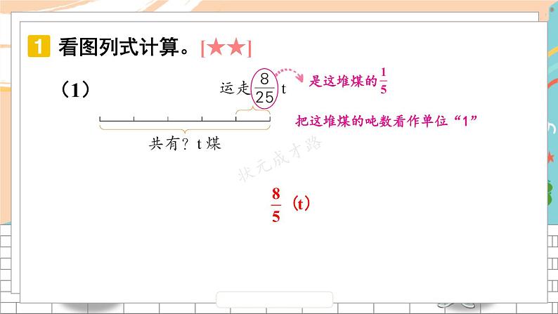 新人教版数学六年级上册 6 用分数除法解决问题 期末复习PPT课件05