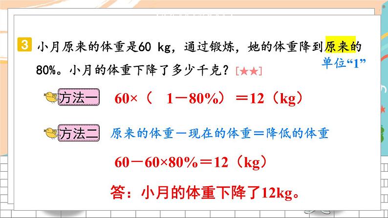 新人教版数学六年级上册 12 用百分数解决问题 期末复习PPT课件06