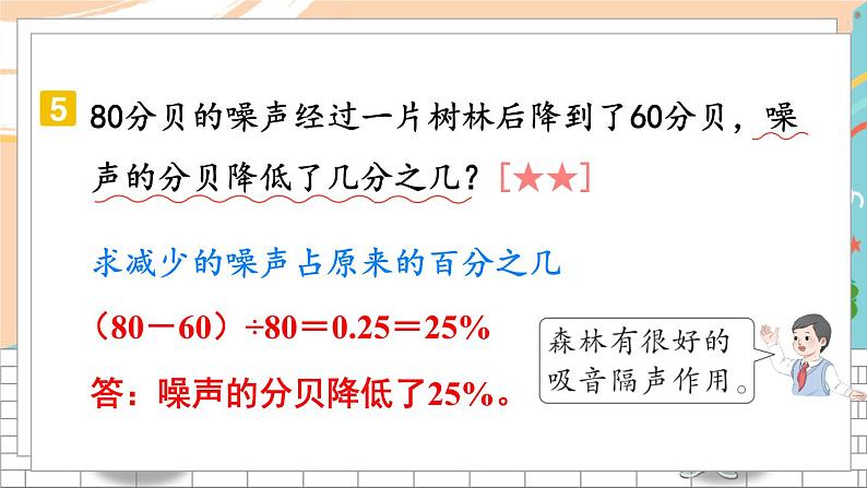 新人教版数学六年级上册 12 用百分数解决问题 期末复习PPT课件08