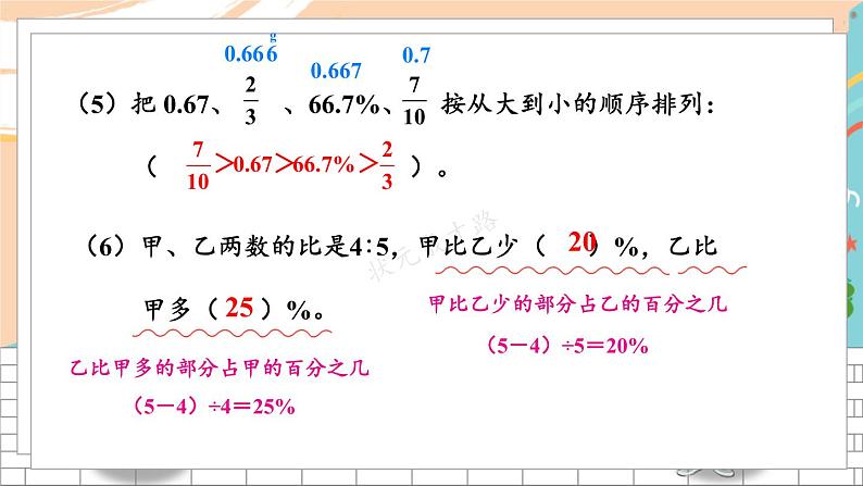 新人教版数学六年级上册 19 易错训练二 期末复习PPT课件06