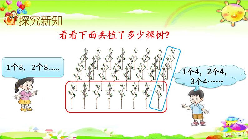 西师大版数学二年级上册《乘法的初步认识（1）》课件第3页