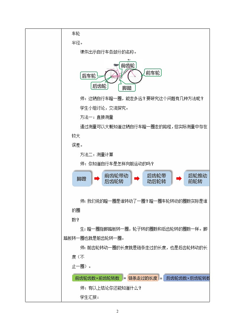 人教版小学数学六下《自行车里的数学》PPT课件（送教案+练习）02