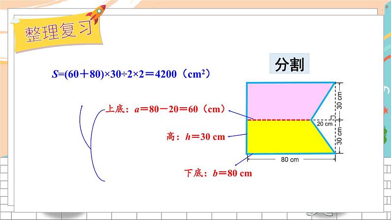 新人教版数学五年级上册 14 组合图形及不规则图形的面积 期末复习PPT课件第5页