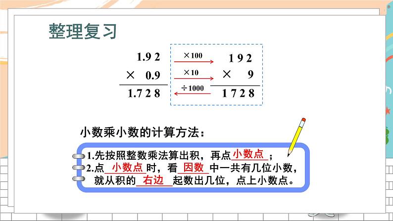 新人教版数学五年级上册 16 计算题专项 期末复习PPT课件第3页