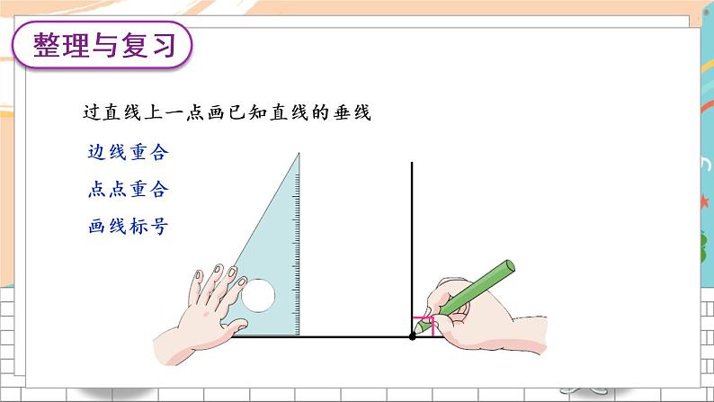 新人教版数学四年级上册 9 平行与垂直 期末复习PPT课件05