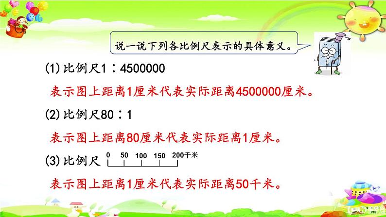 新人教版小学数学六年级下册《 比例尺的应用》课件03