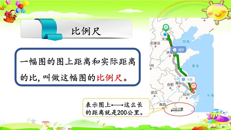 新人教版小学数学六年级下册《认识比例尺》课件第3页