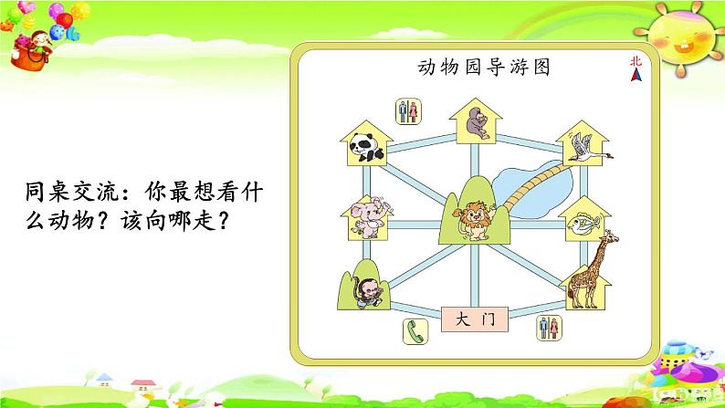 新人教版小学数学三年级下册《认识简单的路线图》课件第5页