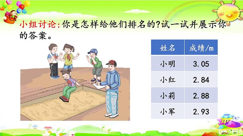 新人教版小学数学四年级下册《小数的大小比较》课件第4页