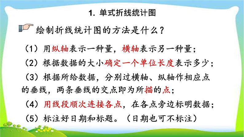 新人教版小学数学五年级下册《折线统计图》课件第5页