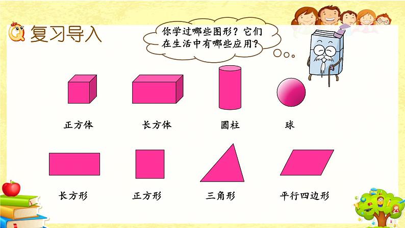 新北师大版小学数学三年级下册《总复习.4 图形的认识》课件第2页