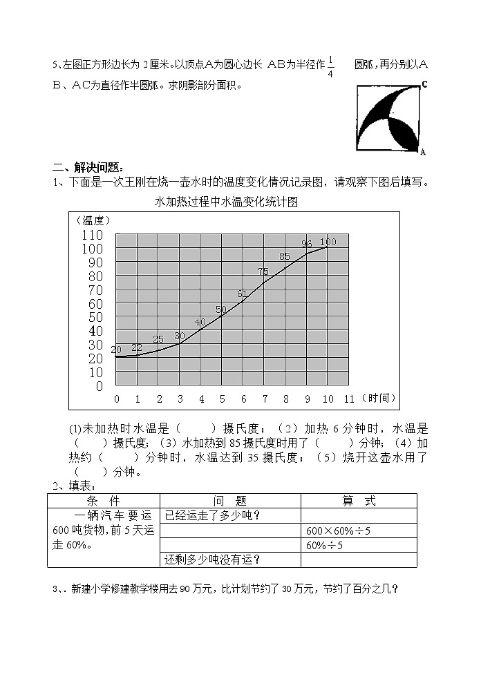 小学毕业班数学第二轮总复习资料06综合应用第2页