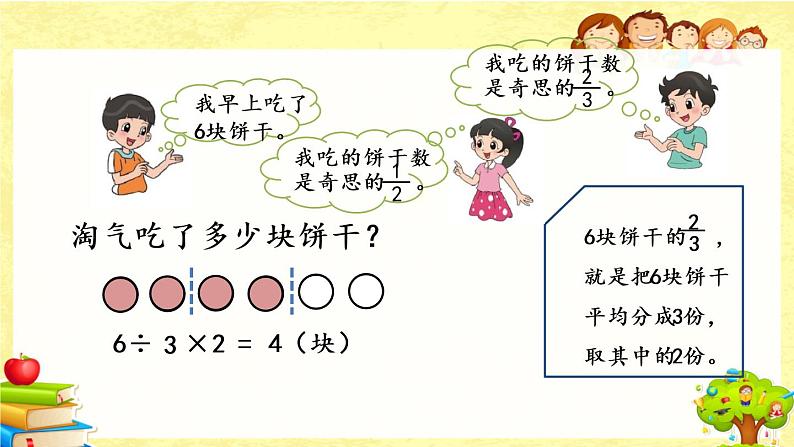 新北师大版小学数学五年级下册《 分数乘法（二）（1）》课件第8页