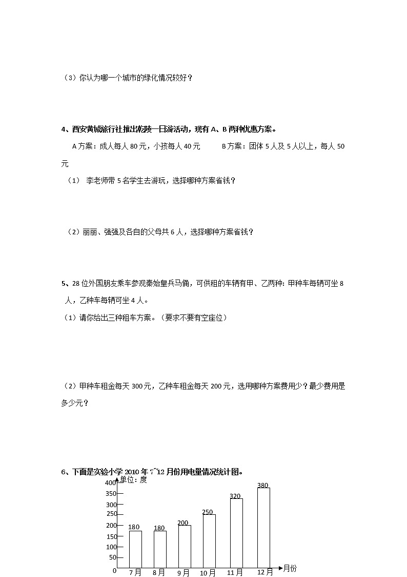 小学通用版数学六年级下册总复习专题综合应用含答案4第2页