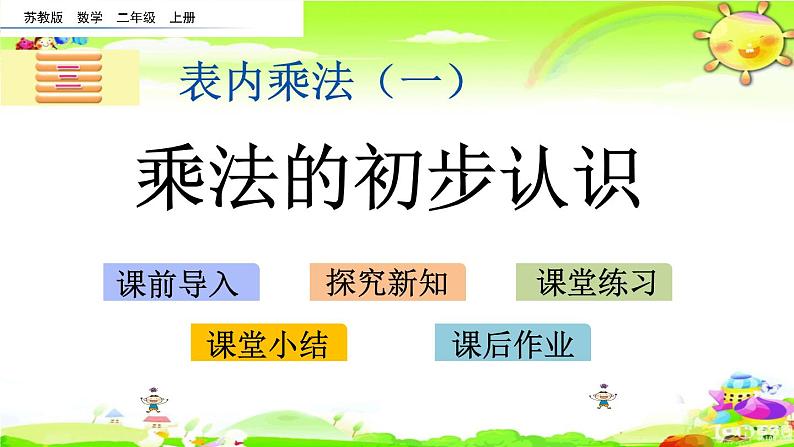 新苏教版数学二年级上册《乘法的初步认识》课件第1页