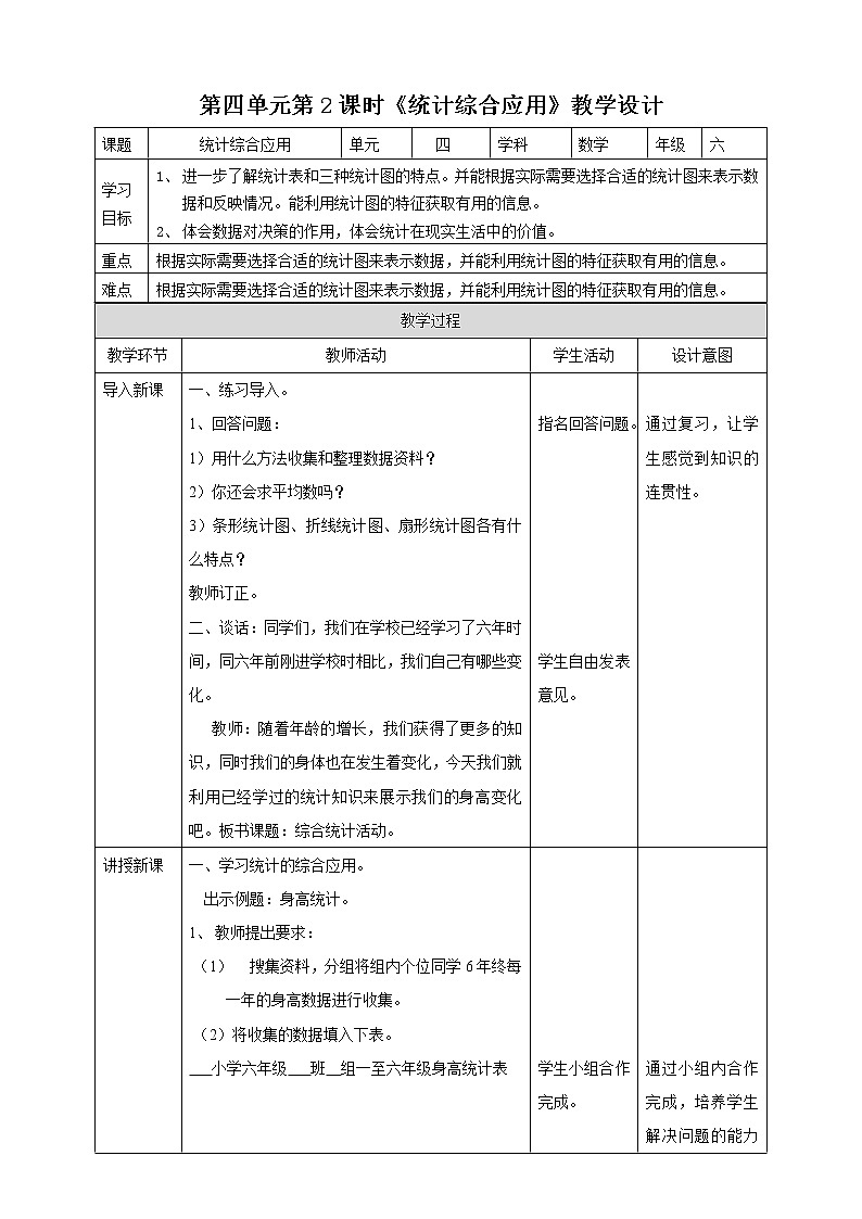 4.2《统计综合应用》教案+课件+练习01