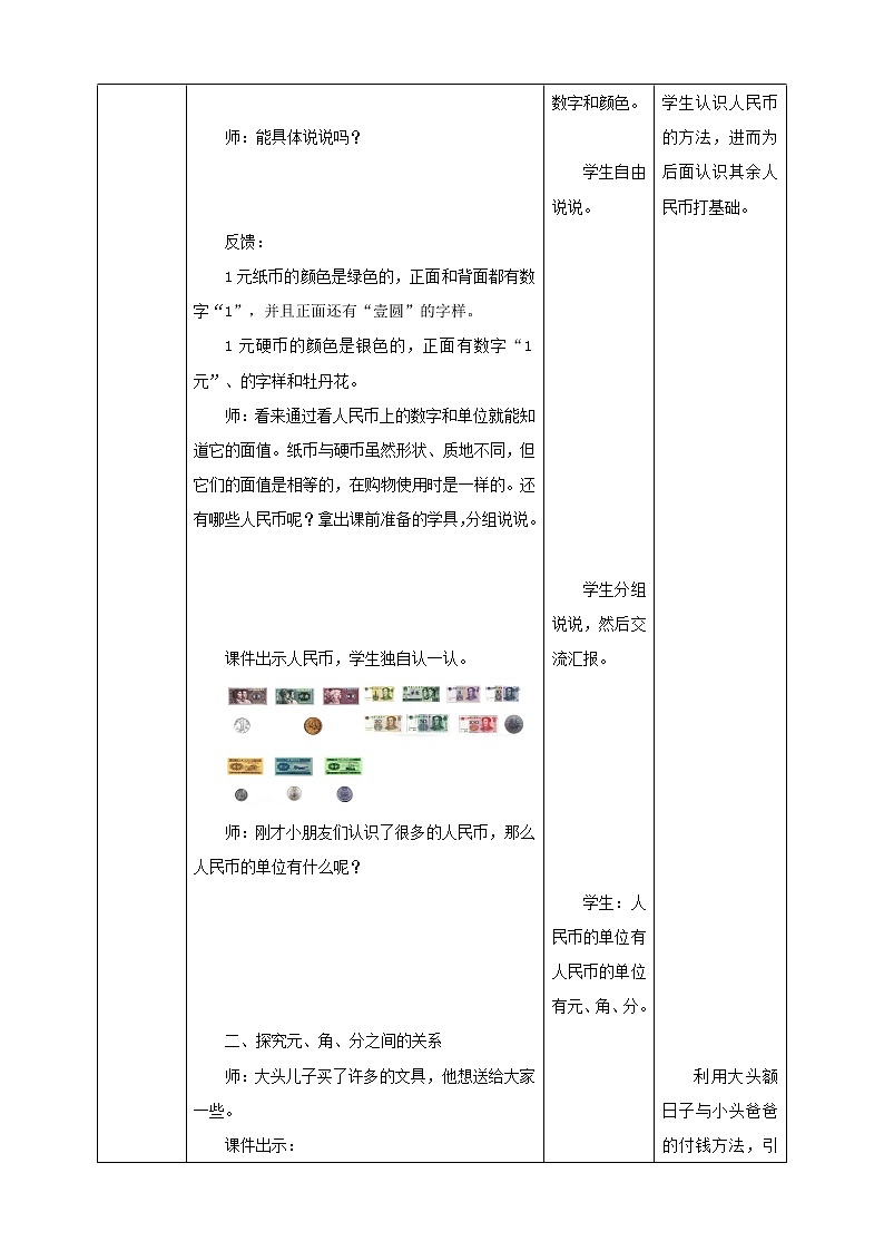 第5单元第1课时《人民币的认识（一）》课件+教案+练习03