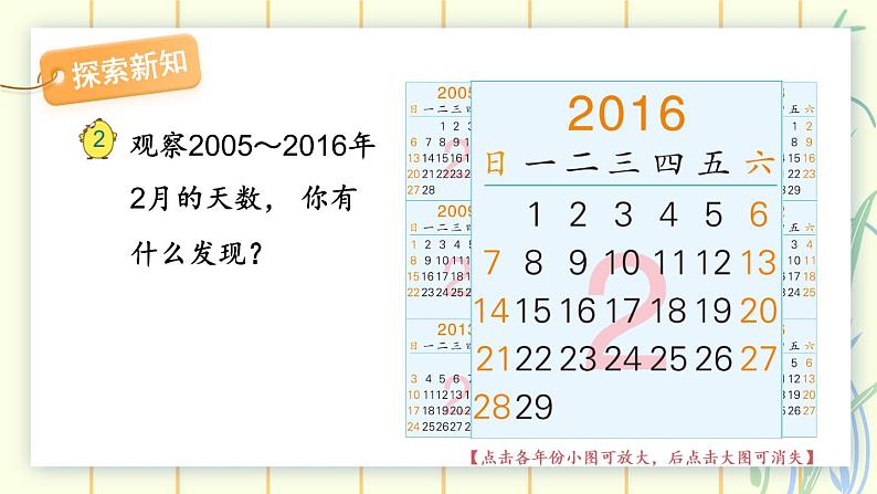 5.2 认识平年和闰年（课件）-三年级下册数学苏教版02