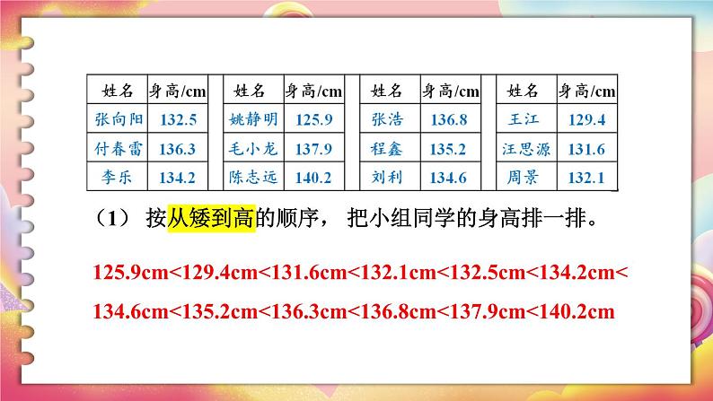 9.2 简单的数据排序和分组（课件）-三年级下册数学苏教版07