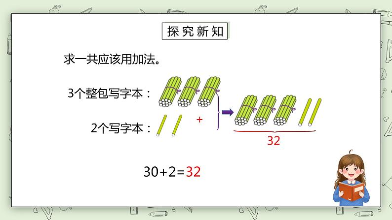 人教版小学数学一年级下册 4.5 整十数加一位数及相应的减法 课件第5页