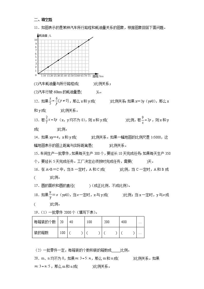 4.2.2反比例寒假预习自测人教版数学六年级下册02