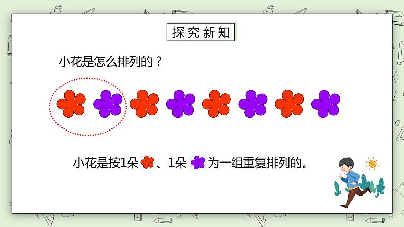 人教版小学数学一年级下册 7 找规律 第一课时 课件（送教案+练习）05