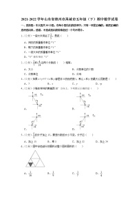 山东省德州市禹城市2021-2022学年五年级下学期期中数学试卷（含答案）