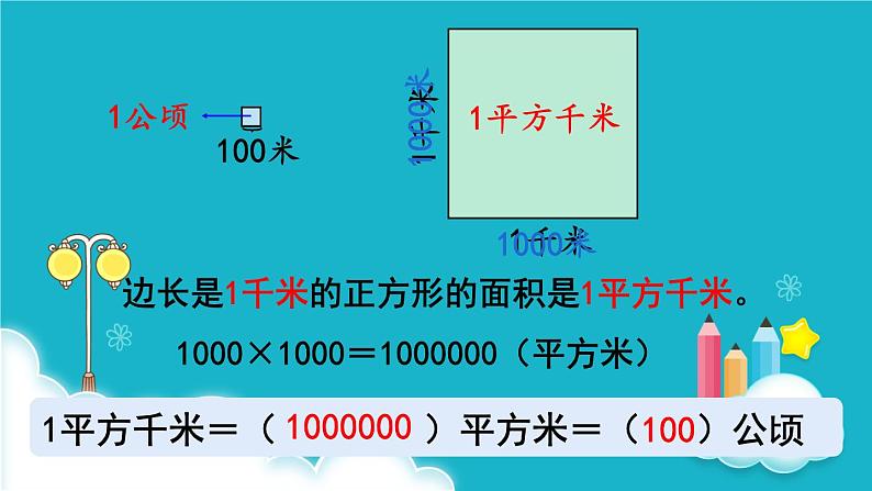 人教版数学四年级上册 第2课时  平方千米的认识 课件05