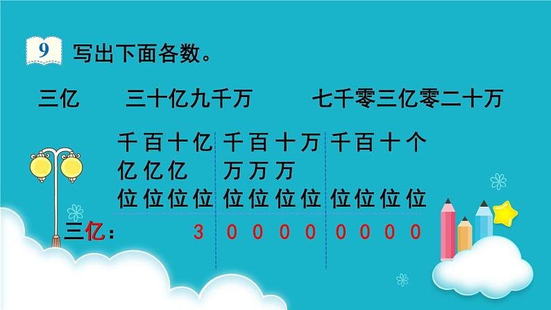 人教版数学四年级上册 第9课时  亿以上数的写法及改写 课件第4页