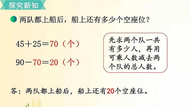 北师大版数学二年级上册 第2课时 秋游 课件06