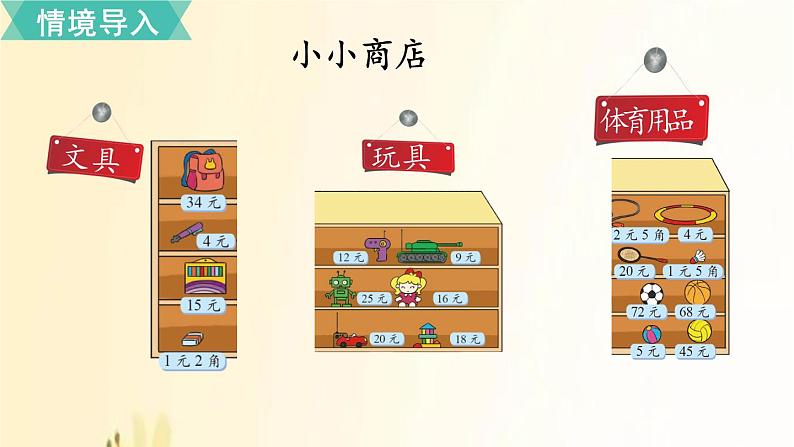 北师大版数学二年级上册 第3课时 小小商店 课件第2页