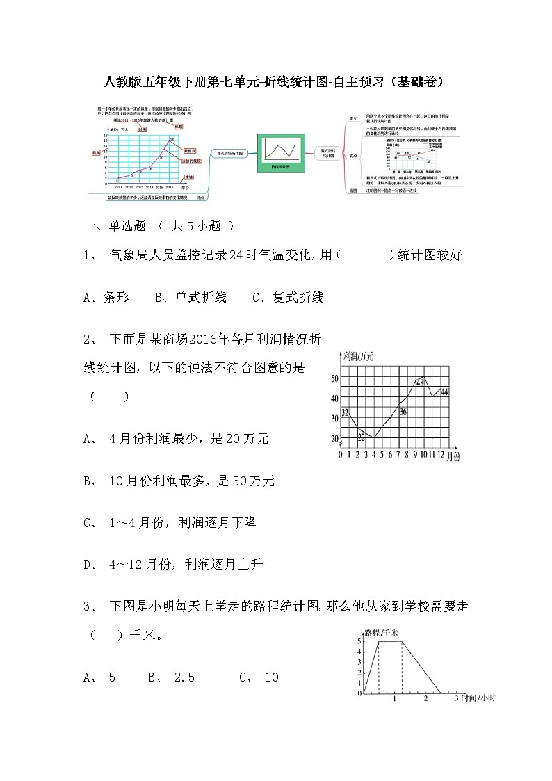 【寒假自主预习】人教版数学五年级下册-第一单元《观察物体（三）》基础卷（含答案）01