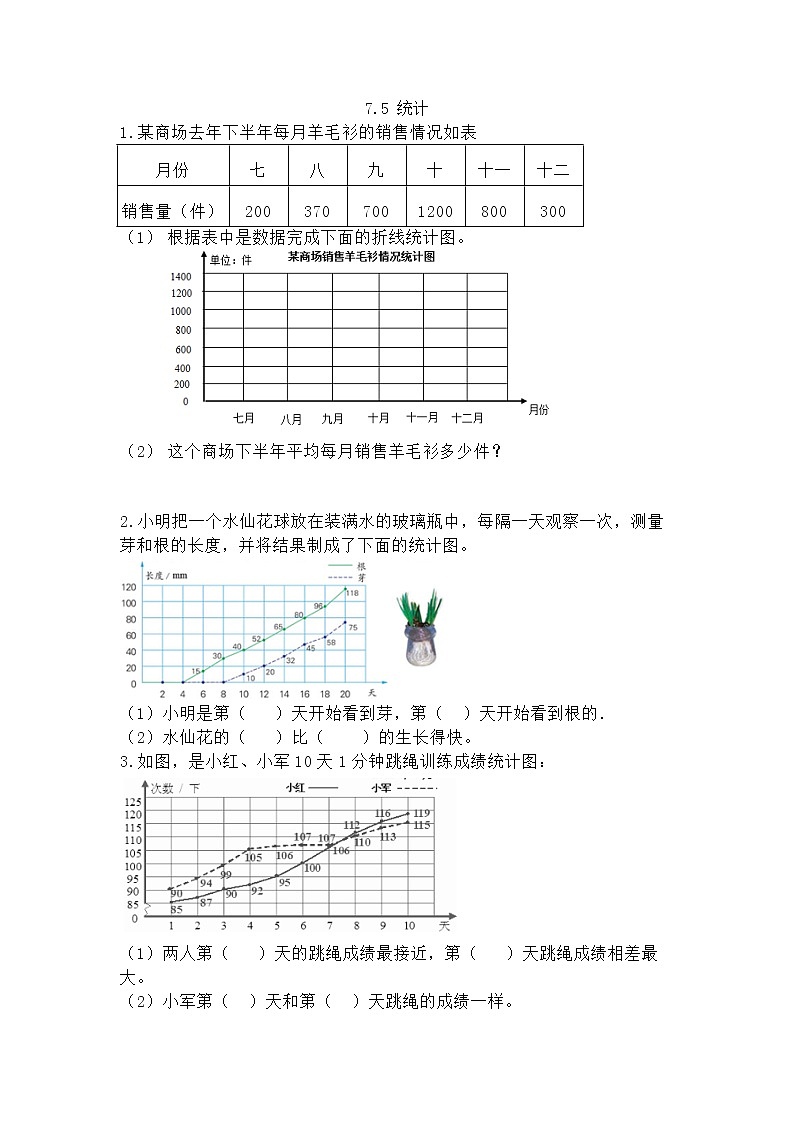 7.5《 统计》课件+课时练（含答案）01