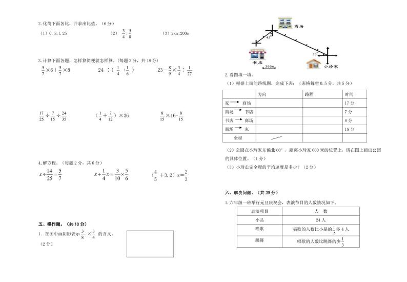 浙江省杭州市萧山区2022-2023学年六年级上学期期中阶段性调研数学试题02