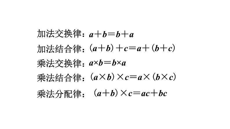 北师大版六年级数学下册课件 总复习 第8课时 运算律第3页