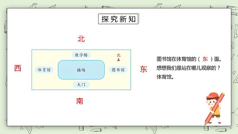 人教版小学数学三年级下册 1.2 认识平面图 课件+教案+练习08